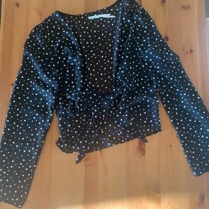 Urban Outfitters polka dot blouse